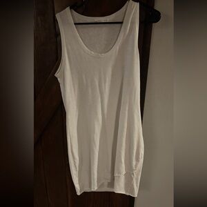 CAbi Classic white mini dress